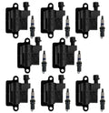 Set of 8 Ignition Coils & 8 Spark Plugs for Chevy GMC Workhorse 8.1L (2001–2009)