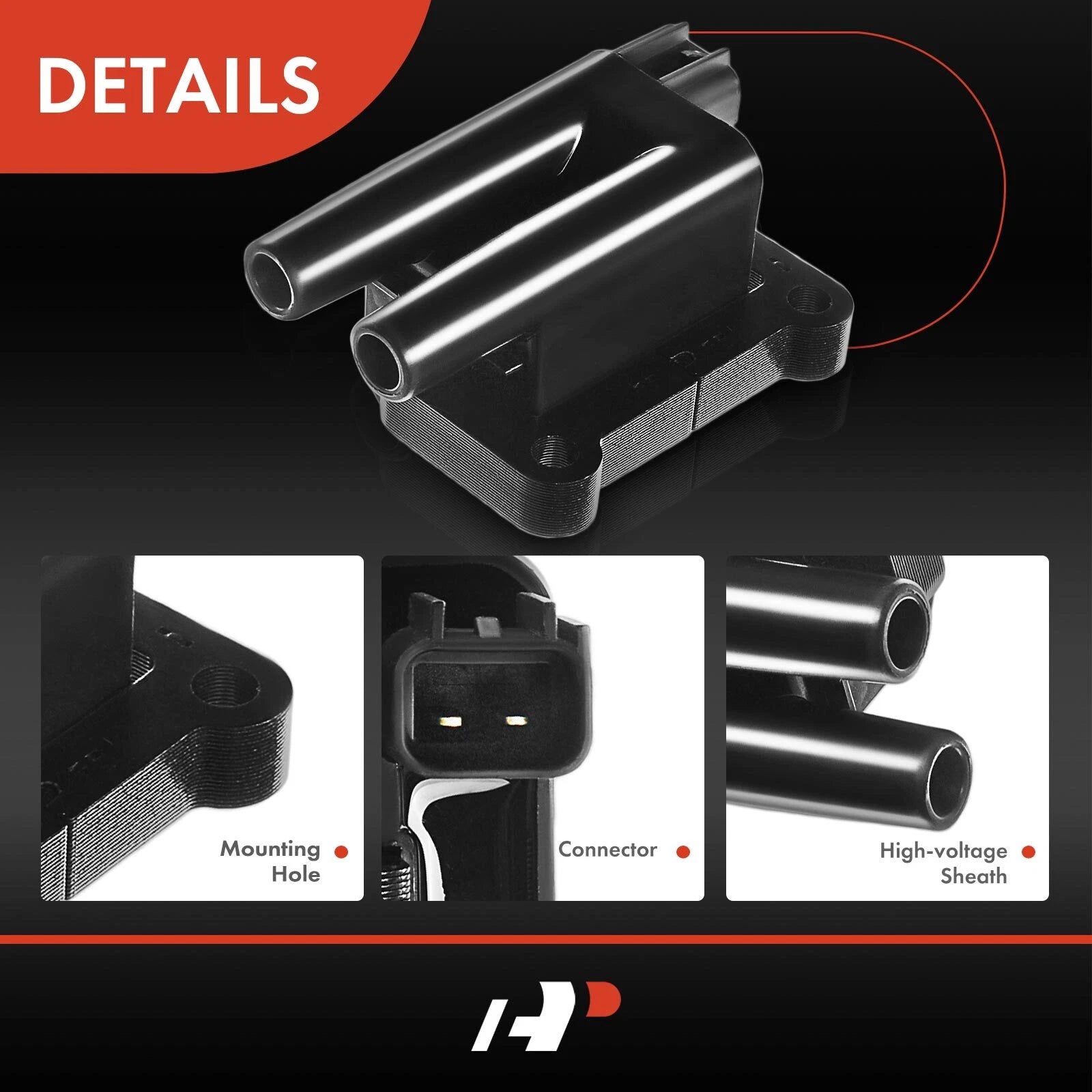 2X Ignition Coil for Mitsubishi Montero (1997–2002) Montero Sport (1997–2004)
