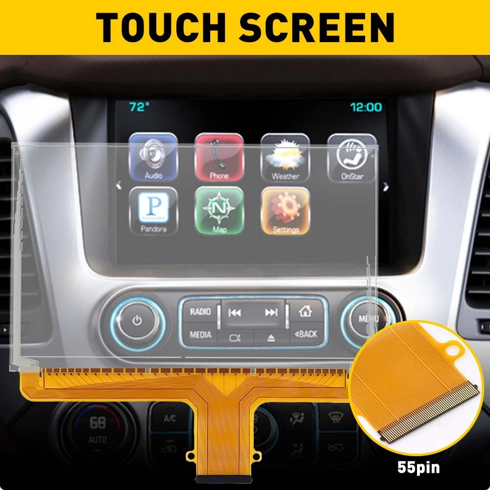 Touch-Screen Digitizer LCD Glass for Chevy Suburban (2015–2018)