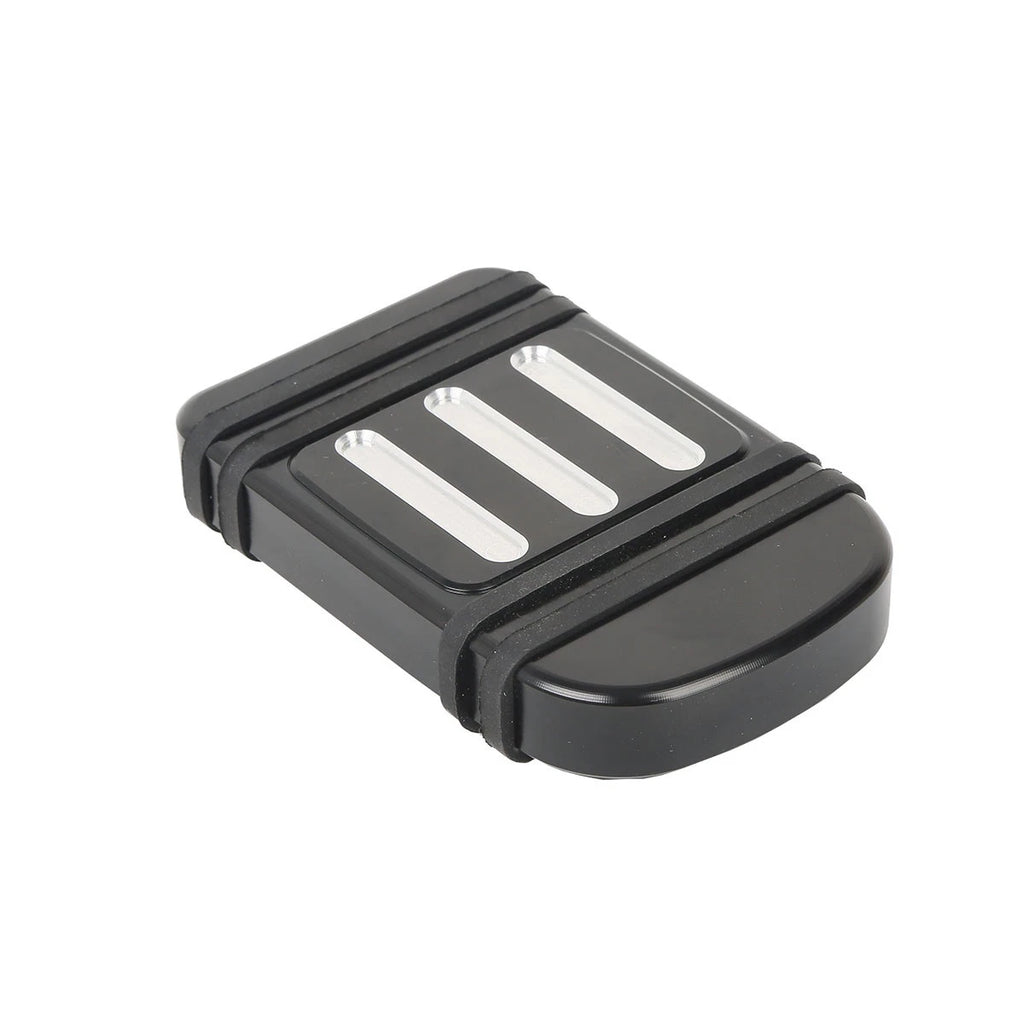 CNC Black Brake Pedal Pad Cover for Harley Touring Electra Road Glide (1980–2020)