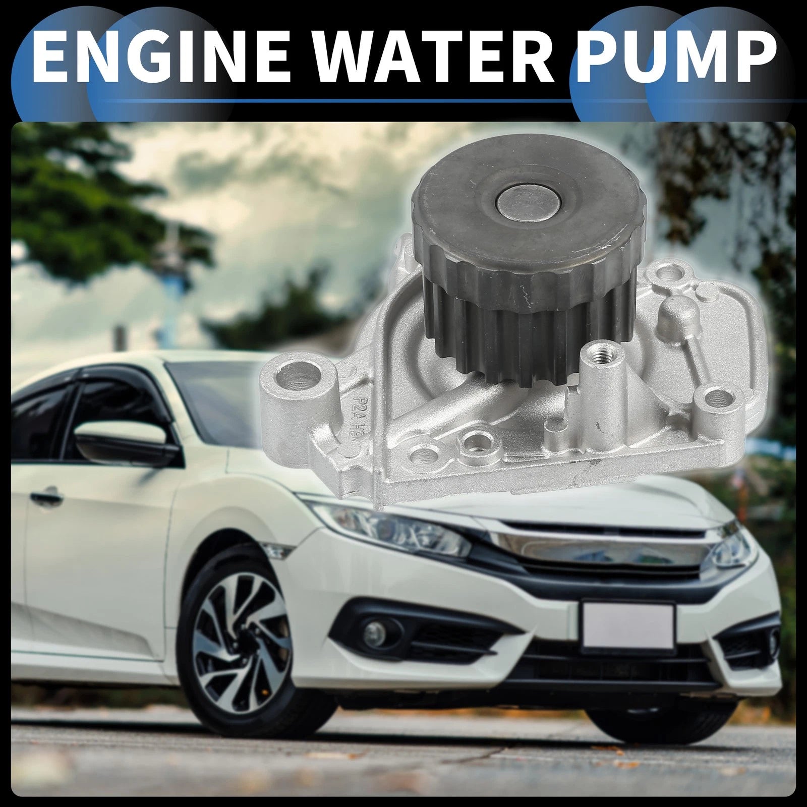 Water Pump for Honda Civic 1.7L (2001–2005) No. 19200PLMA01S1/14400PLM004 w/ Seals Kit