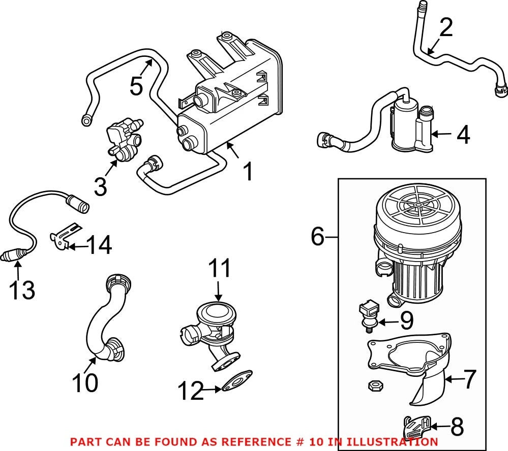 Secondary Air Injection Hose for BMW Z4 (2003–2005)