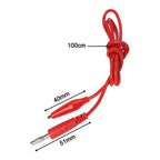 Set of 2 Test Leads 3ft with Banana to Crocodile Clips for Quick Connections