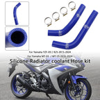 Silicone Radiator Coolant Hose for Yamaha MT-03 MT-25 YZF R3 R25 (2015–2024)