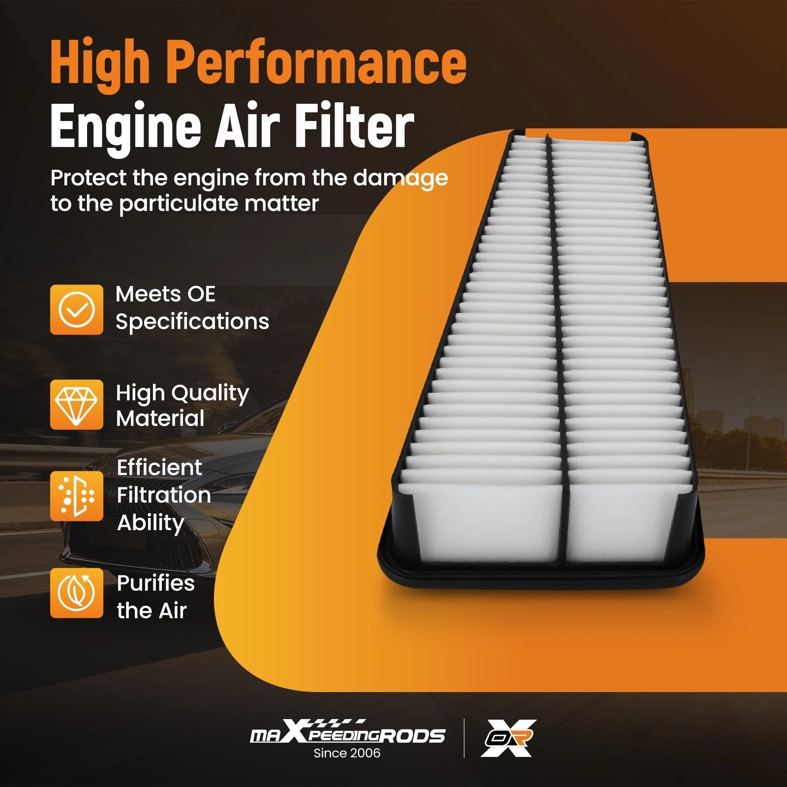 Air Filter for Toyota Tundra 4Runner V6 (2003–2010)
