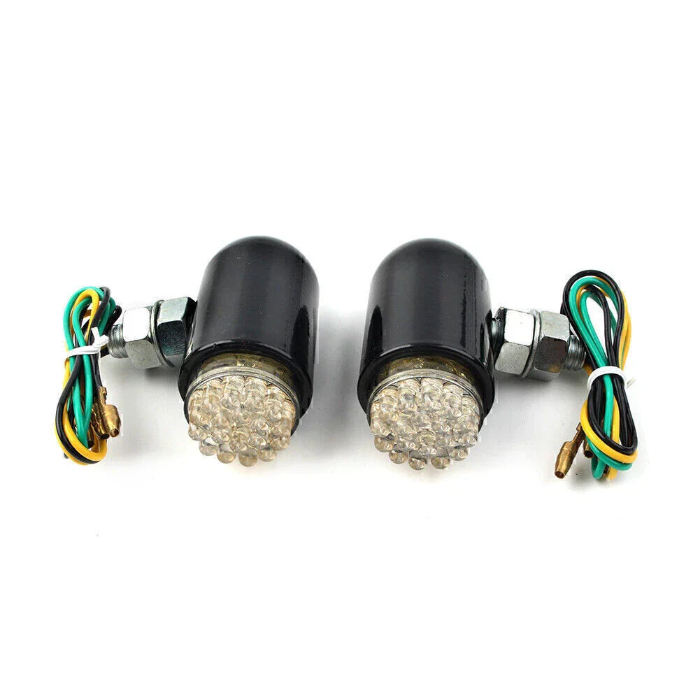 Custom Black Brake Running Turn Signal Tail Light for Motorcycle Cruiser