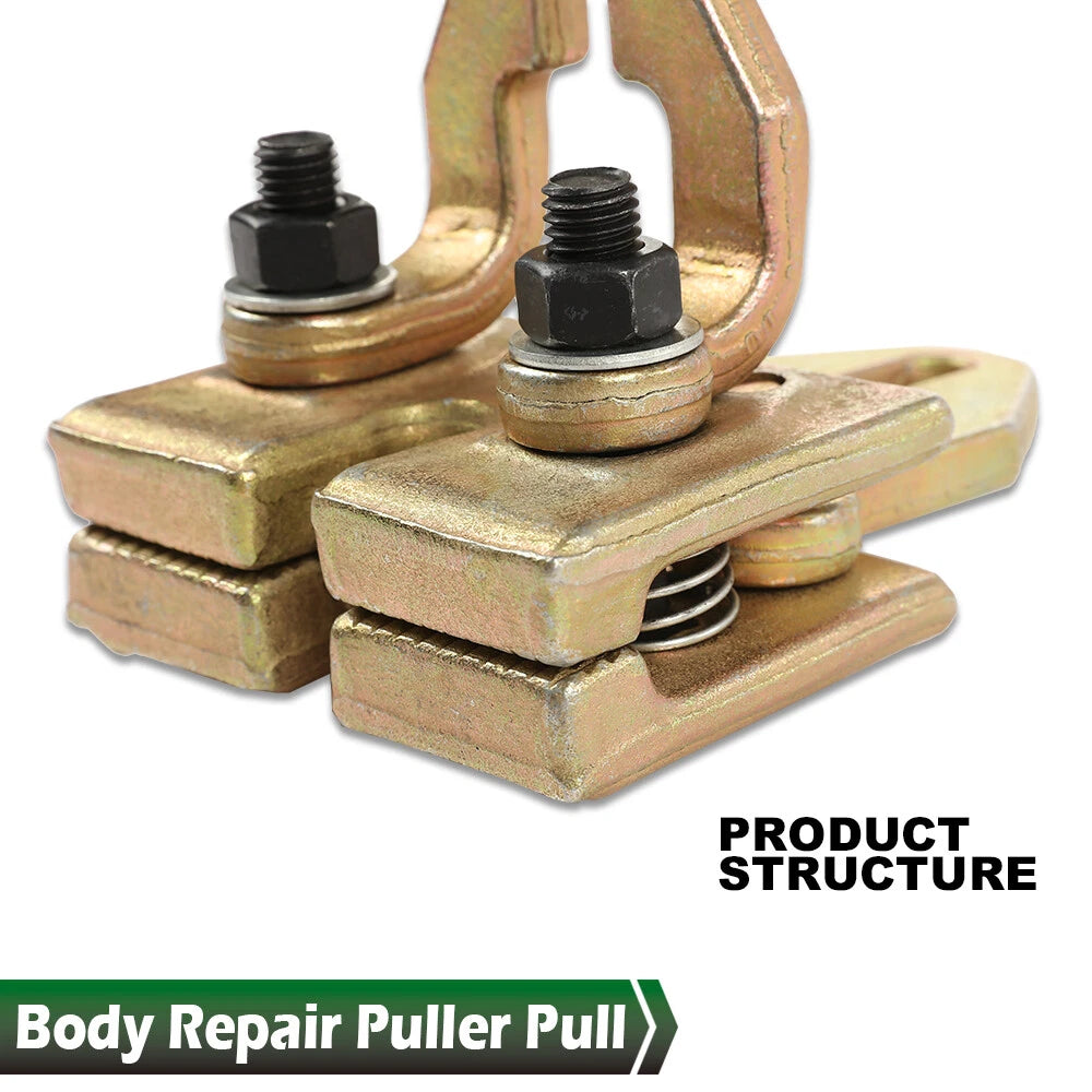 Set of 2 Self-Tightening Frame Pull Back Clamps for Auto Body Repair