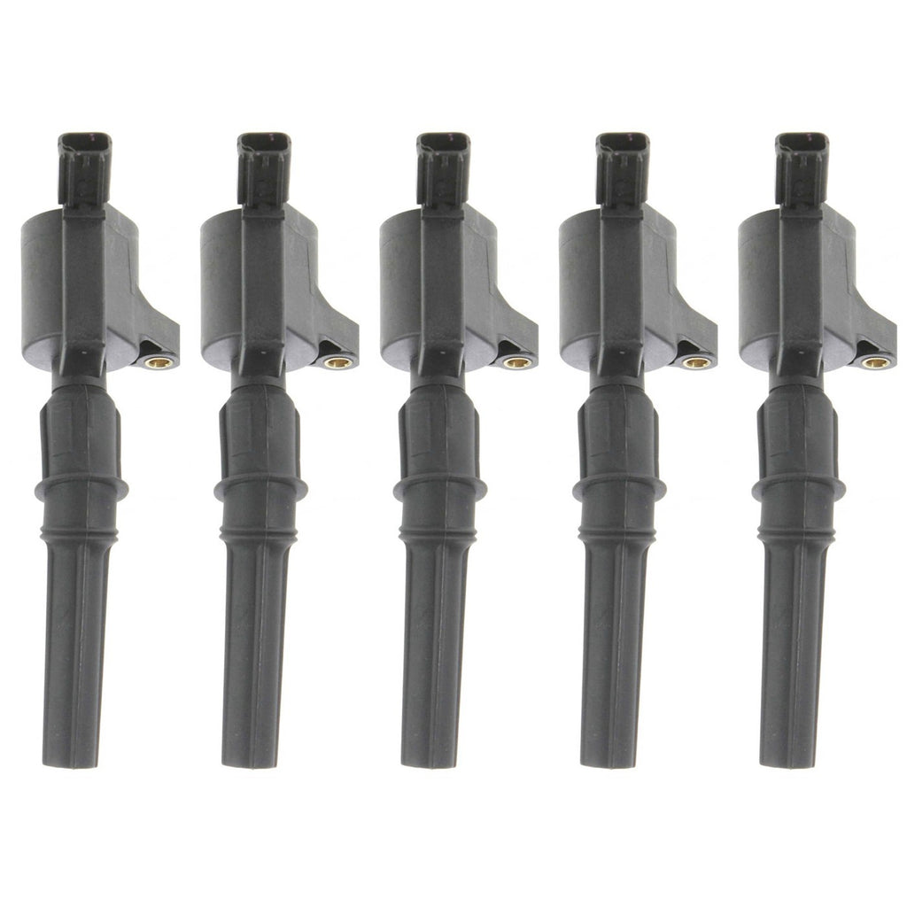 Set of 5 Ignition Coils for Ford E-Series Van, F-Series Truck