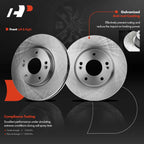 Front Brake Rotor & Pad Set with Caliper for Hyundai Tiburon (2003-2008)