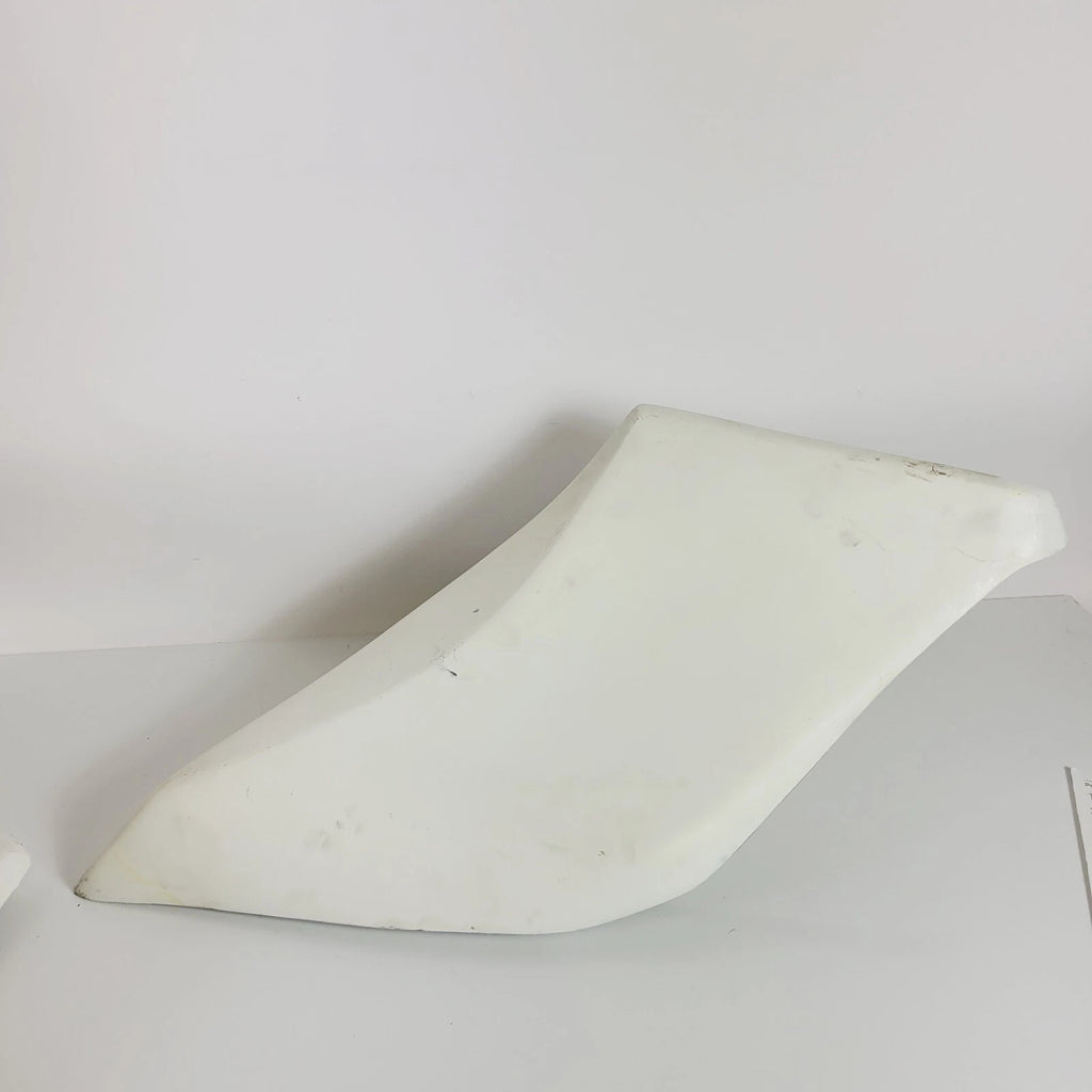 Set of 2 Stretched Extended White Side Covers for Harley Touring (2014–2022)