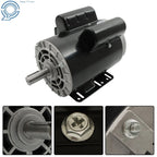 5HP Electric Motor 3450 RPM 1 Phase 208V-230V 5/8" Shaft 56 Frame CW/CCW