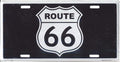 Route 66 License Plate Engine Sign Decal for Kicks