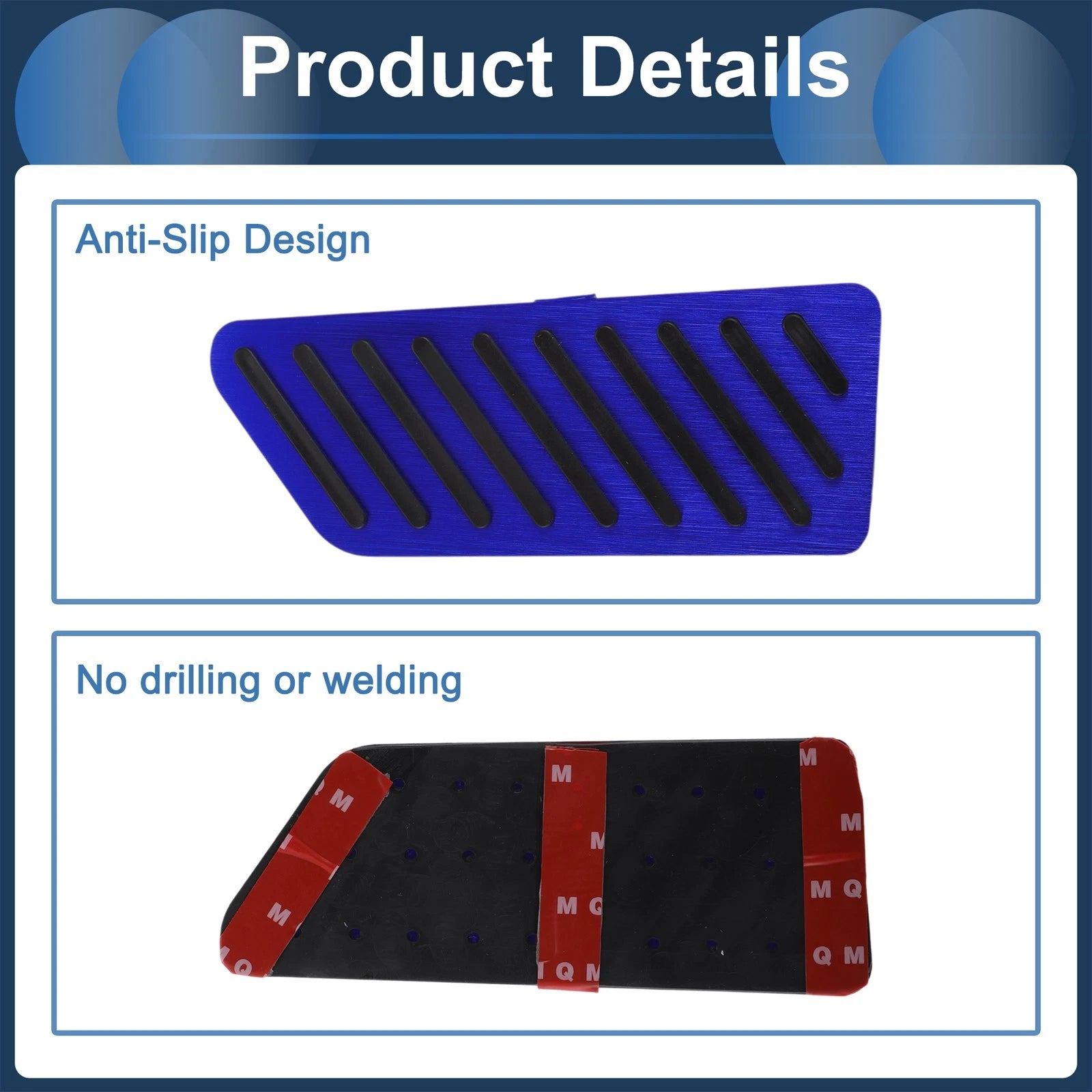 1 Pc Footrest Pedal Pad Cover for Honda CR-V (2017–2024) Blue