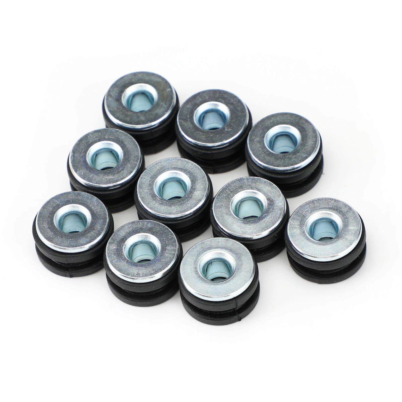 10Pcs M6 Side Panel Rubbers/Grommets Bolt Kit for Kawasaki