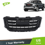 Gloss Black Front Center Mesh Grille for GMC Sierra 1500 (2016–2018)