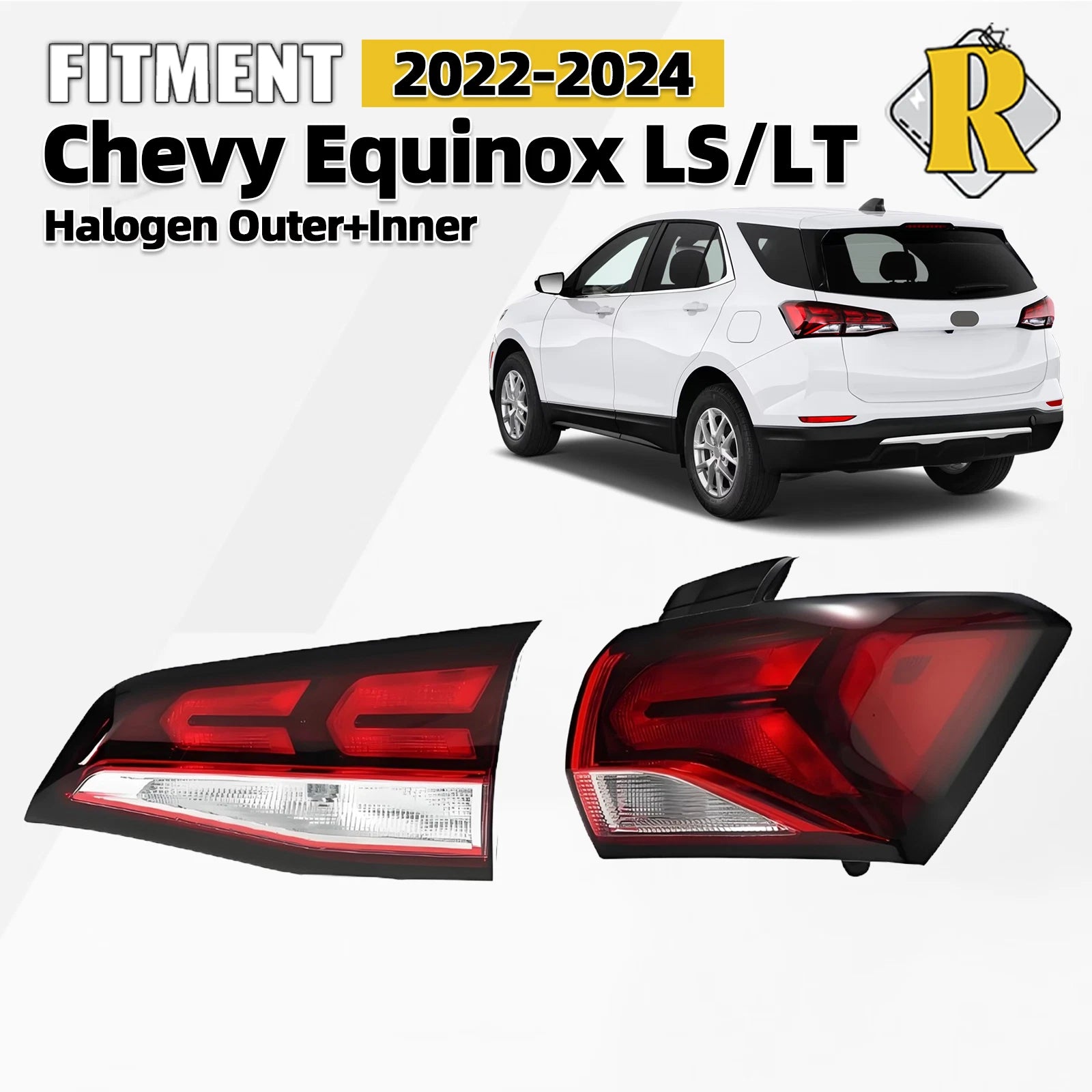 Halogen Tail Light Right Side for Chevrolet Equinox (2022–2024)