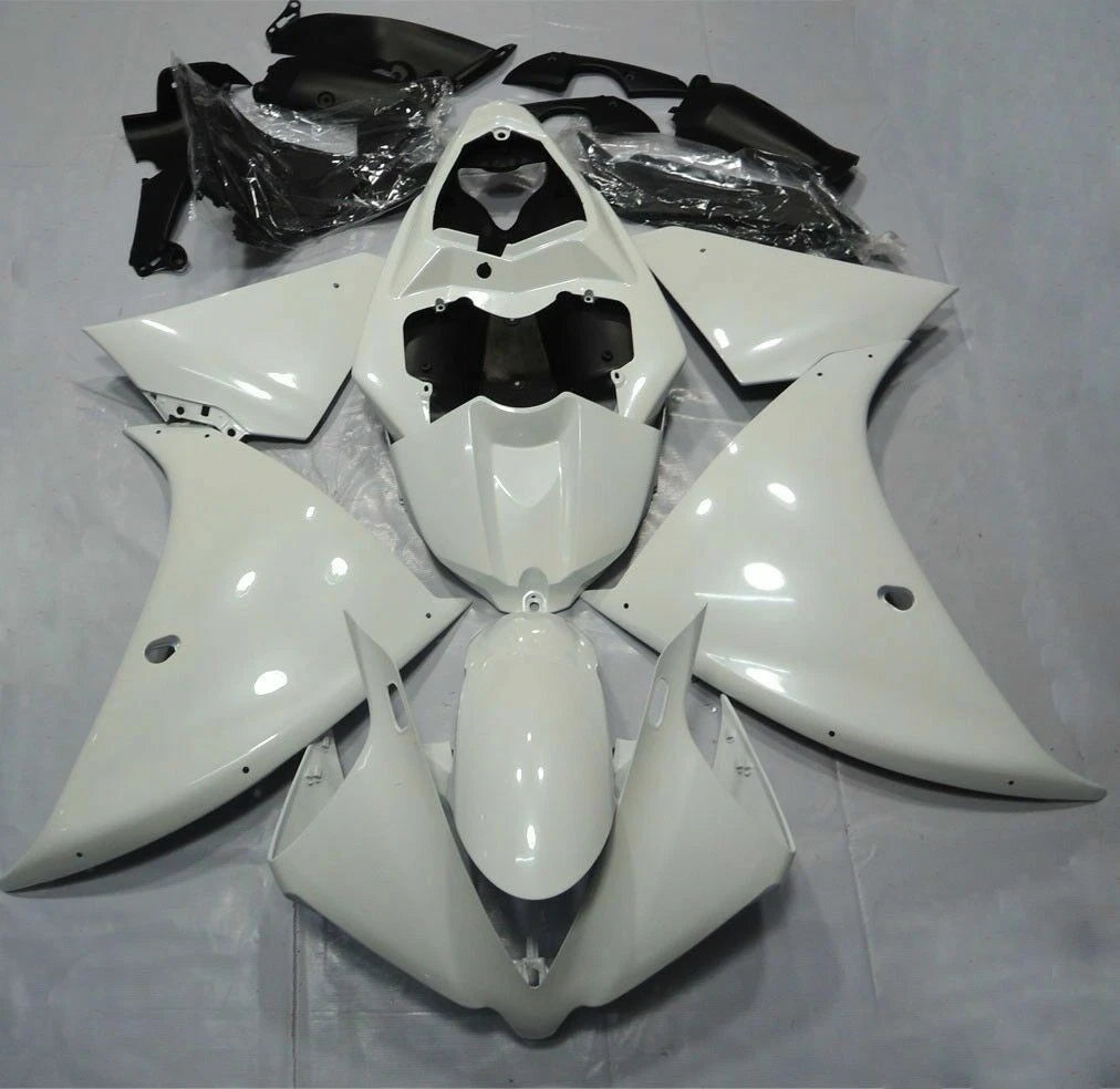 Pearl White Fairing Kit for Yamaha YZF R1 (2012–2014) ABS Injection
