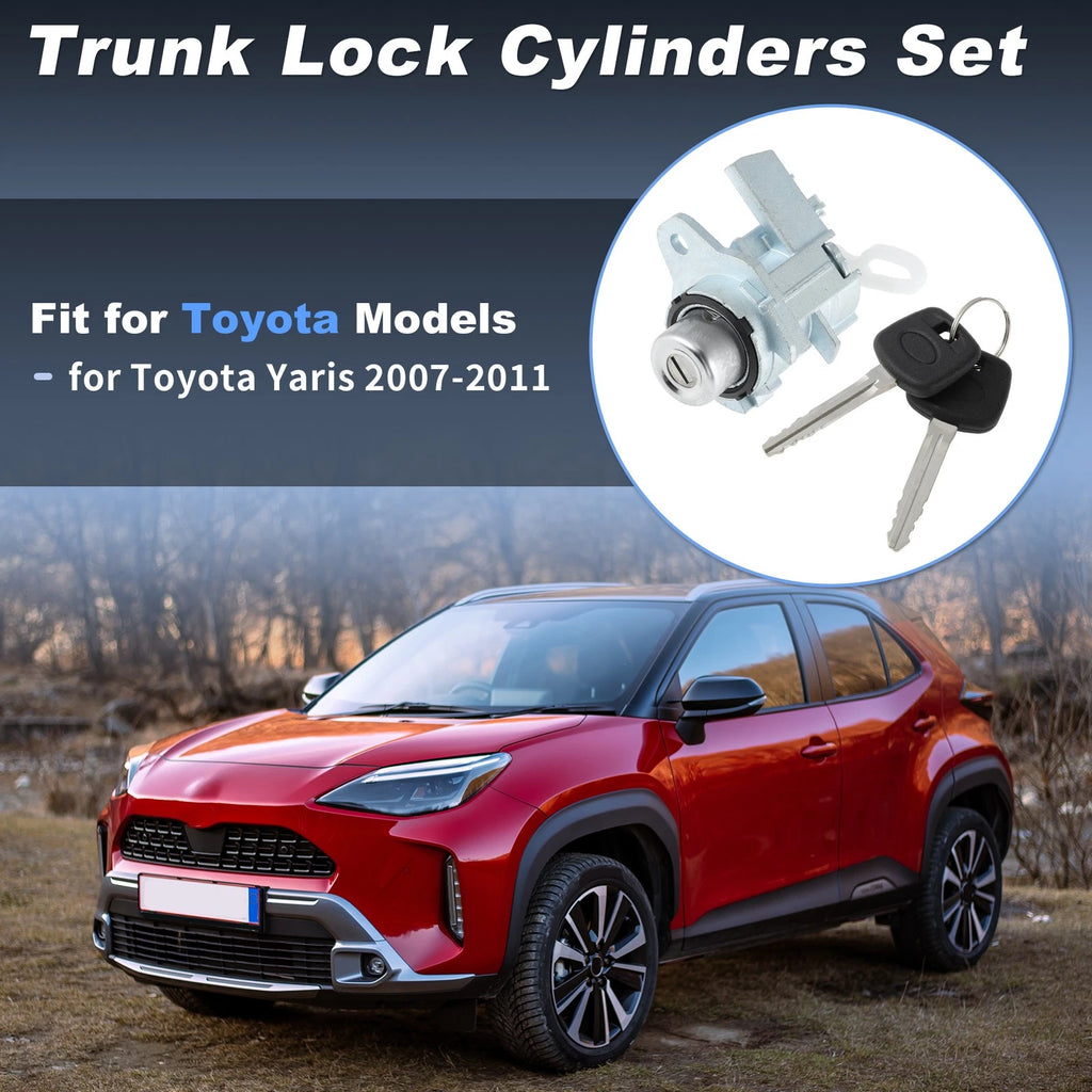 Trunk Door Lock Cylinder Kit with Keys for Toyota Yaris (2007–2011) No.6905552450