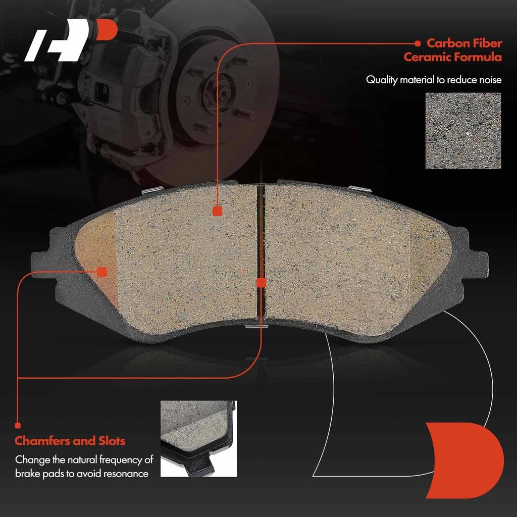 Set of 4 Front Ceramic Brake Pads for Suzuki Forenza (2004–2008)