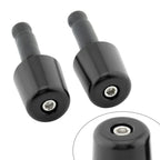 1.5" Black Handlebar Grips & End Caps for Universal Motorcycle