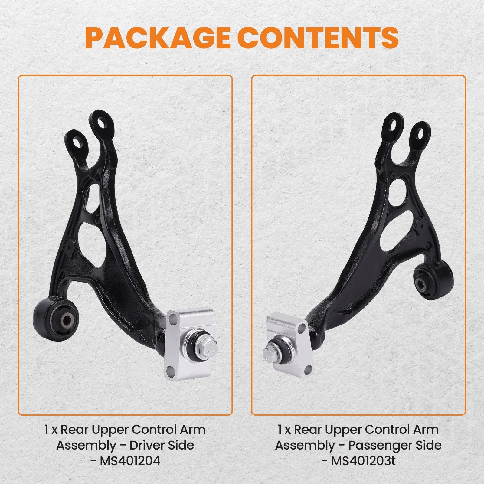 2X Rear Upper Control Arms for Ford Explorer Taurus Flex MKS MKT (2011-2019)
