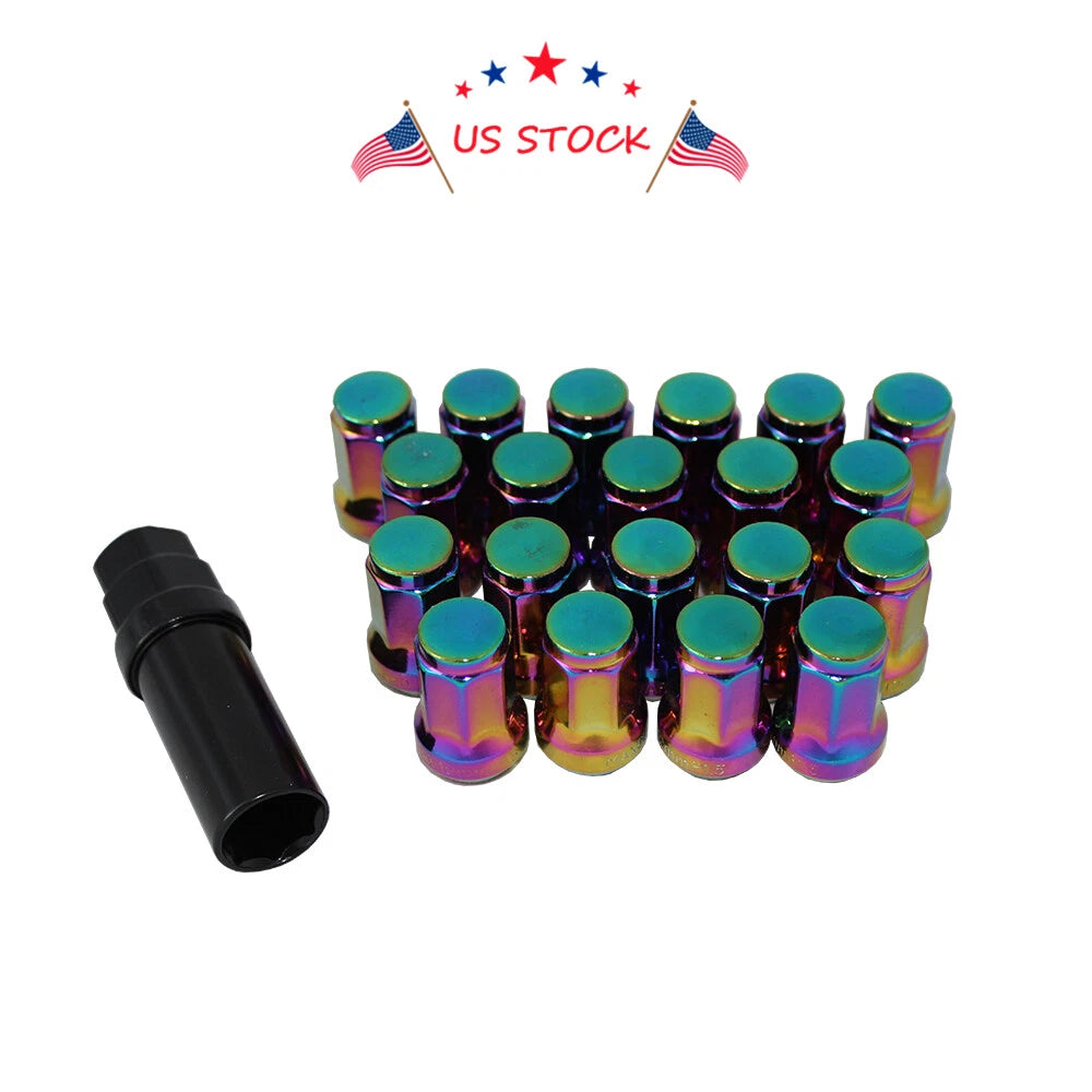 Set of 4 Chrome Steel Lug Nuts for Honda Civic (1992-2000)