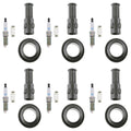 Set of 6 NGK Laser Iridium Spark Plugs & Denso Coil Boots for Allure Enclave CTS (2008–2017)