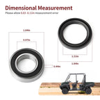 Set of 2 Front Wheel Bearing Seals for Kawasaki Mule (2010–2020)