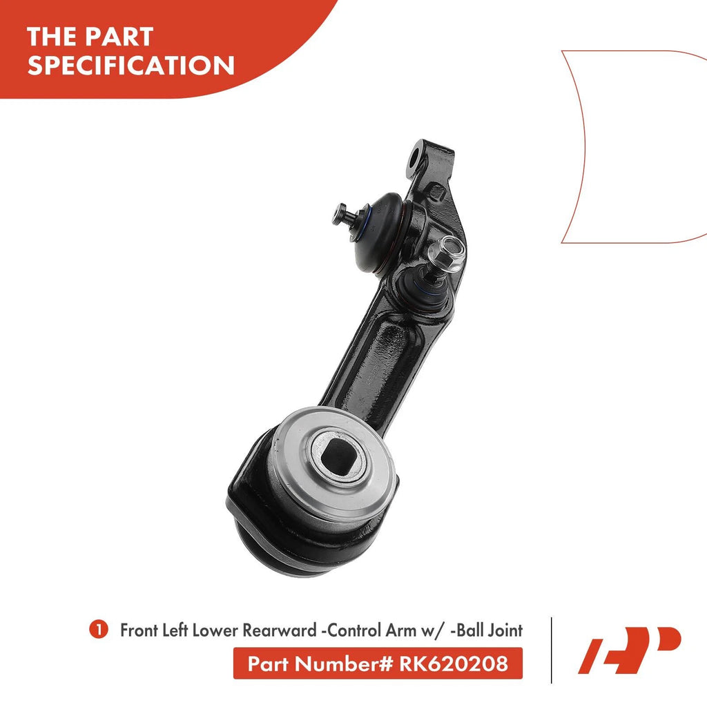 Set of 4 Control Arms with Ball Joints for Mercedes-Benz W220 (1999–2006)