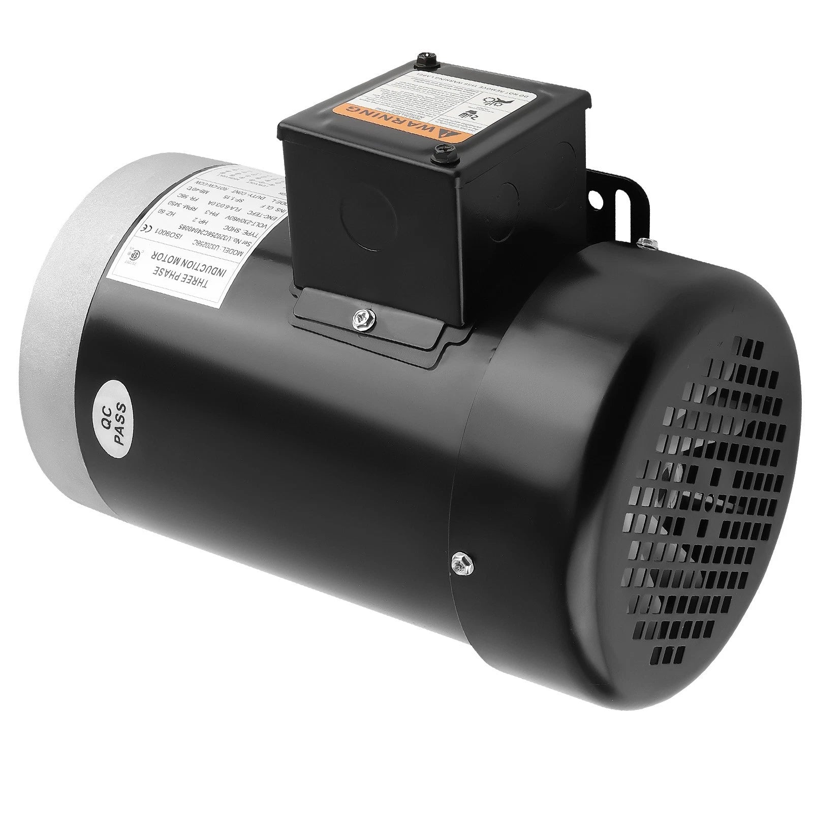 2HP Compressor Duty Motor TEFC 3 Phase 5/8" Shaft 3450RPM CW/CCW