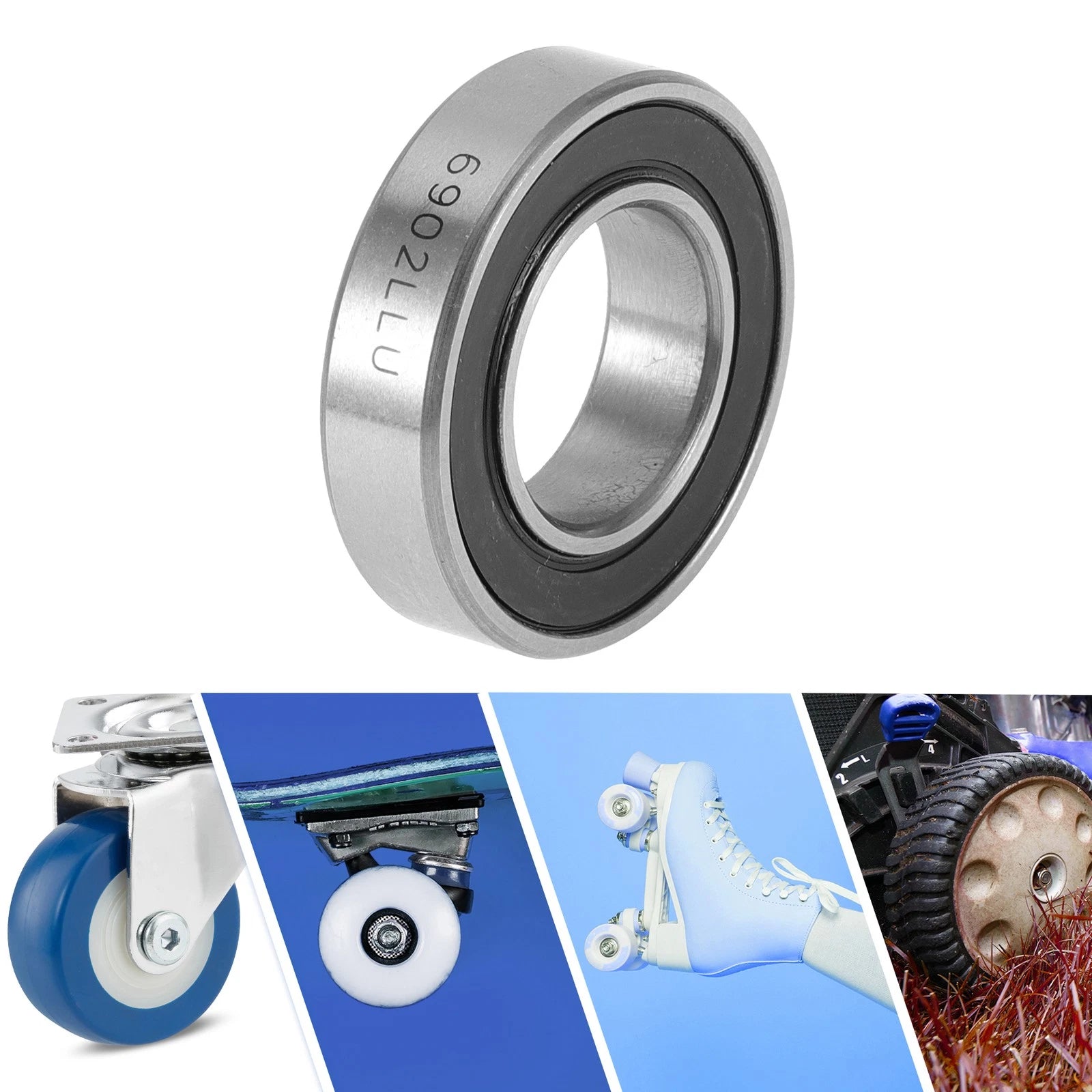 6902LLU Deep Groove Ball Bearing for Scooter Skateboard Wheel (15x28x7mm)