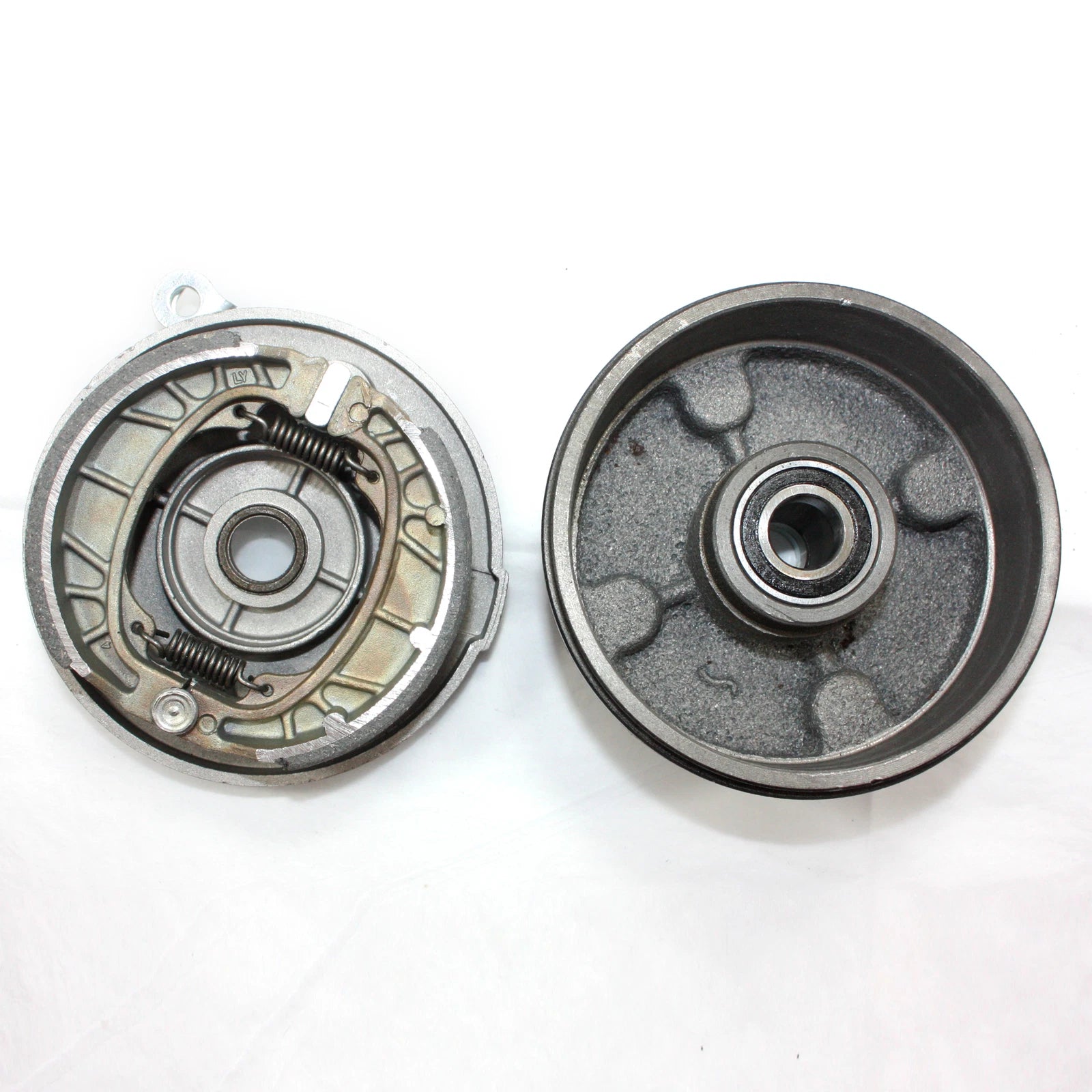 Right Drum Brake Housing Wheel Hub + Shoes for 125cc 150cc Quad ATV