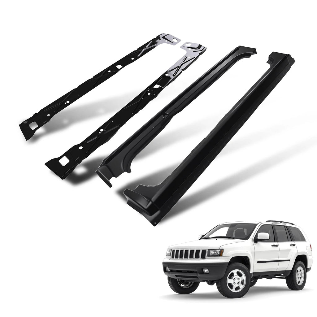 Set of 2 Inner & Outer Rocker Panels for Chevrolet Silverado (1999–2007)