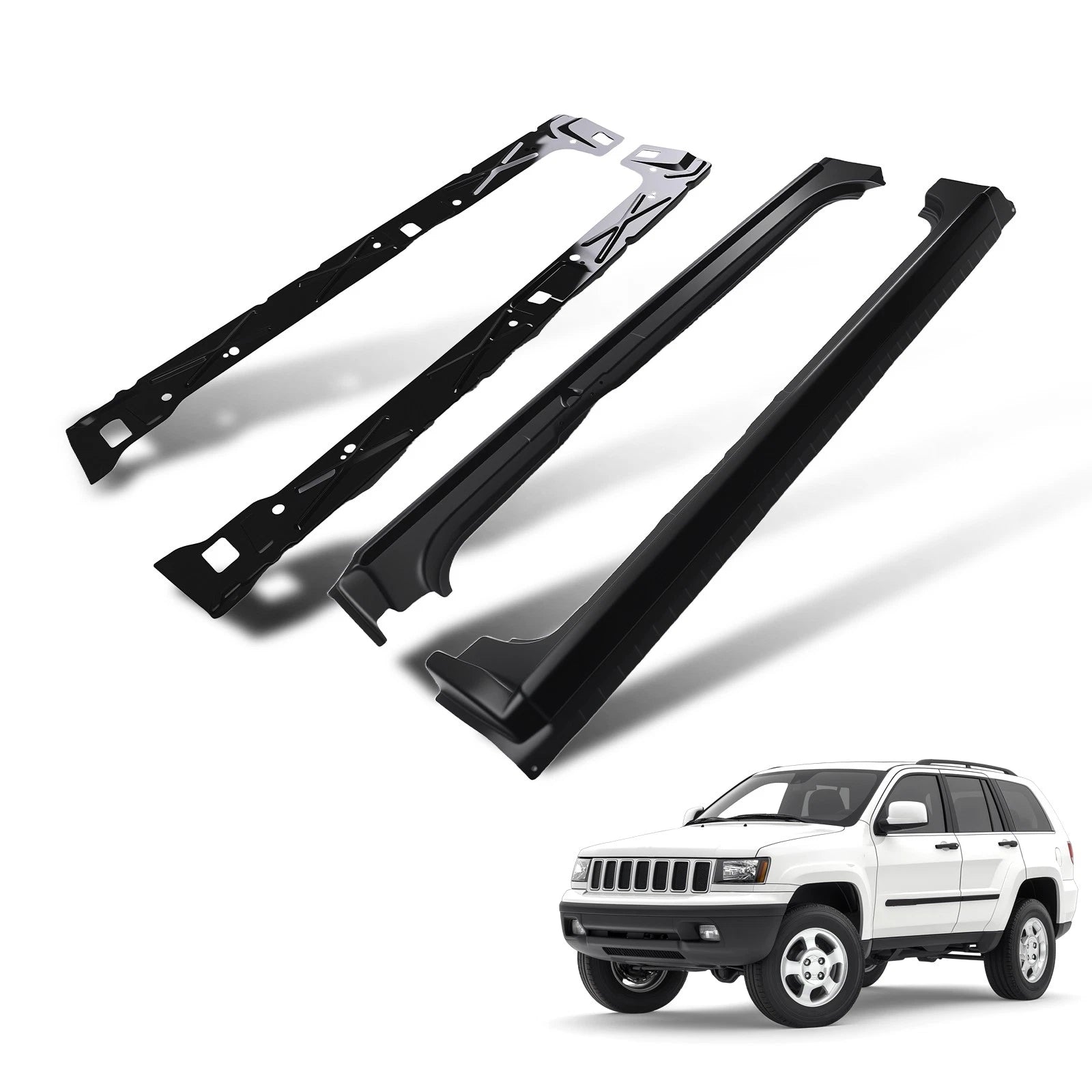 Set of 2 Inner & Outer Rocker Panels for Chevrolet Silverado (1999–2007)