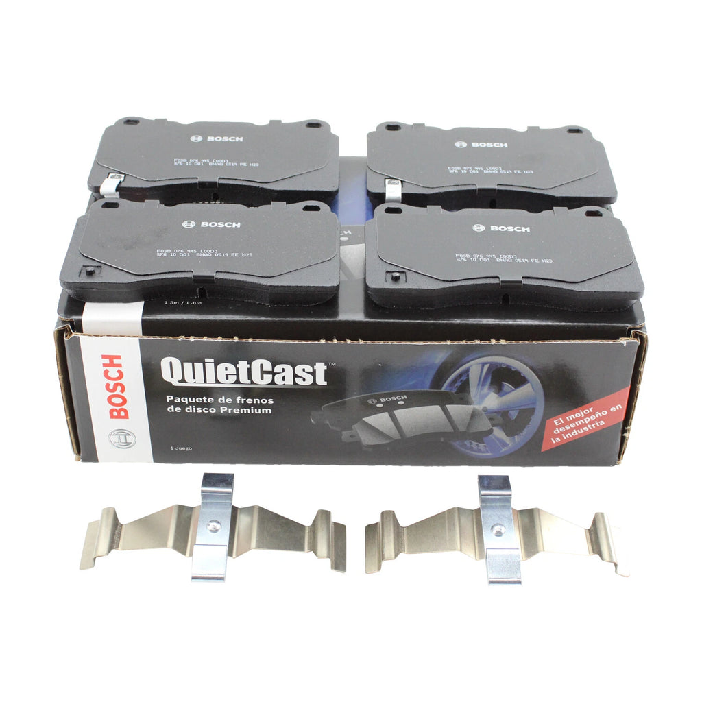 Set of 4 Bosch QuietCast Semi-Metallic Brake Pads for ATS Camaro Lancer BRZ