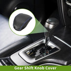 Gear Shift Knob Cover for Toyota RAV4 (2019–2024) Black Carbon Fiber Blue