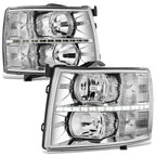 LED DRL Strip for Chevy Silverado (2007–2014) - Chrome Housing Clear Corner