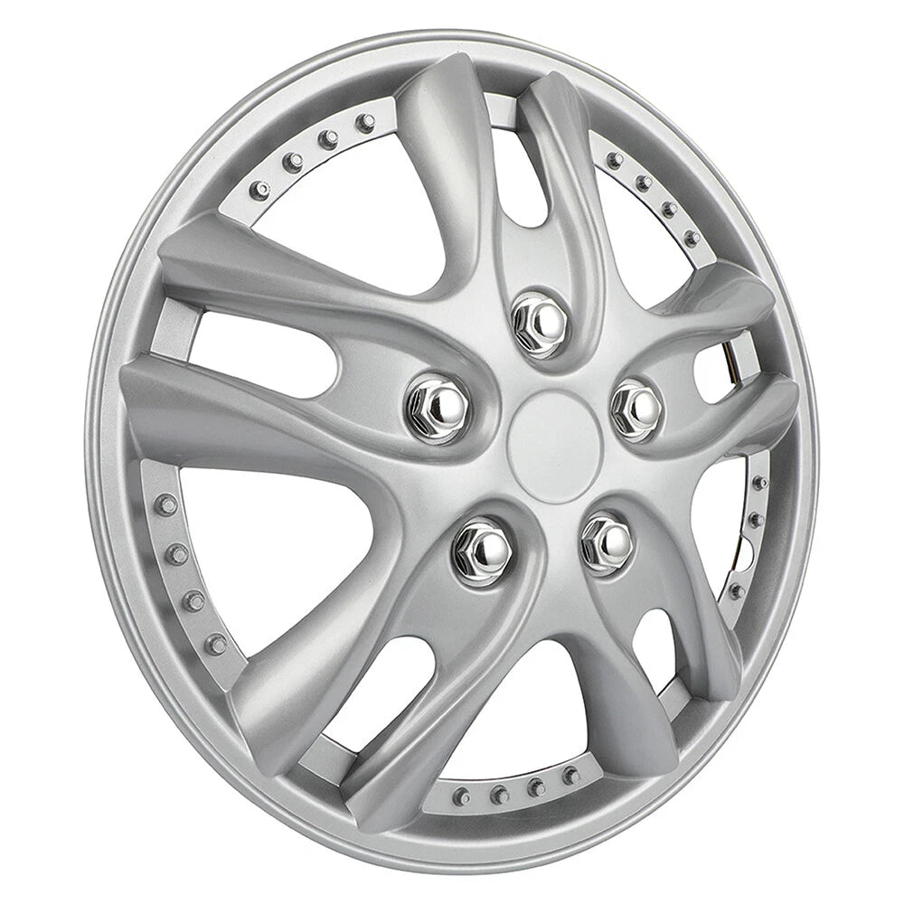 Set of 4 Wheel Hub Caps for R12 Tire & Rim (Fits 12")
