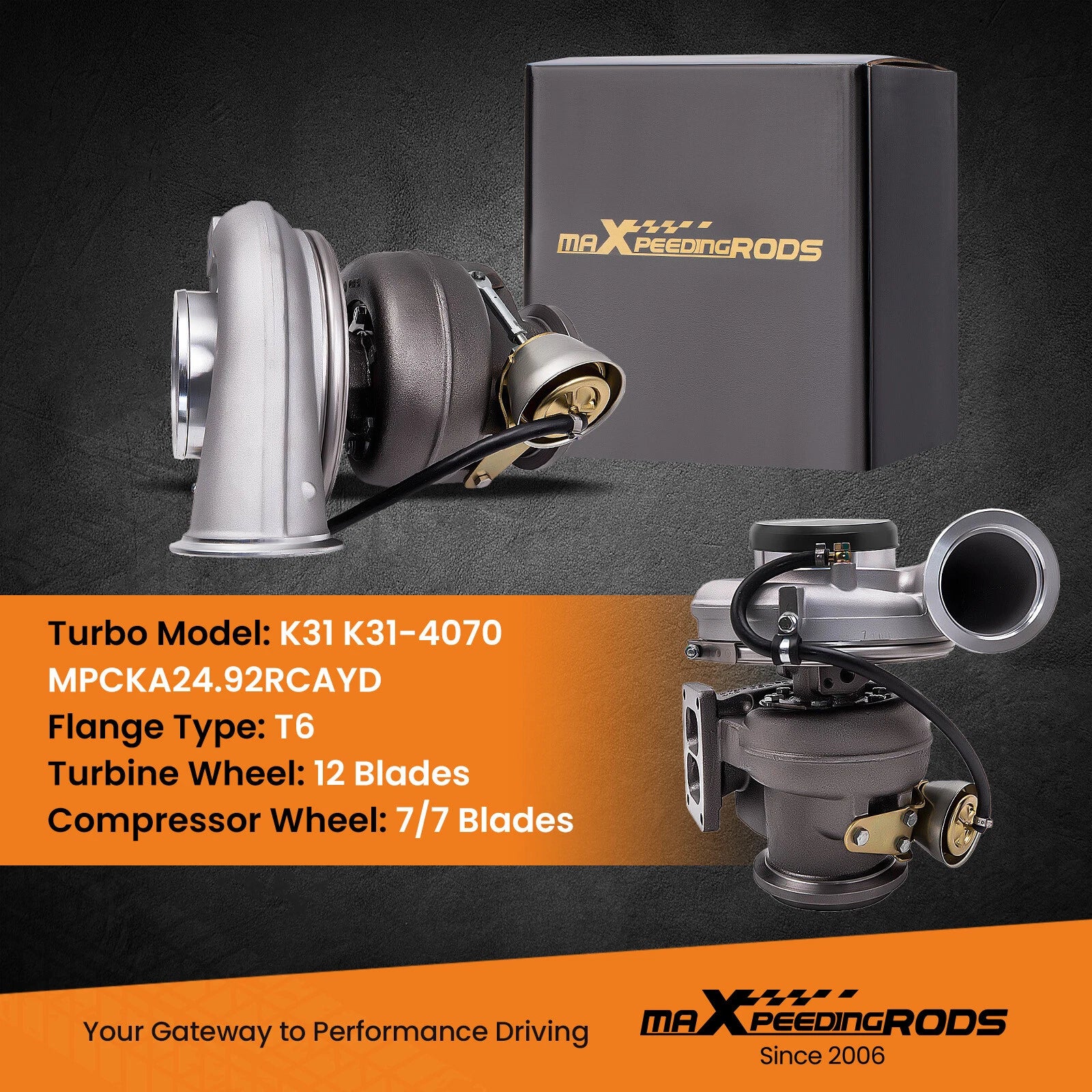 500HP Turbo for CAT Caterpillar C12 (1990-2012)