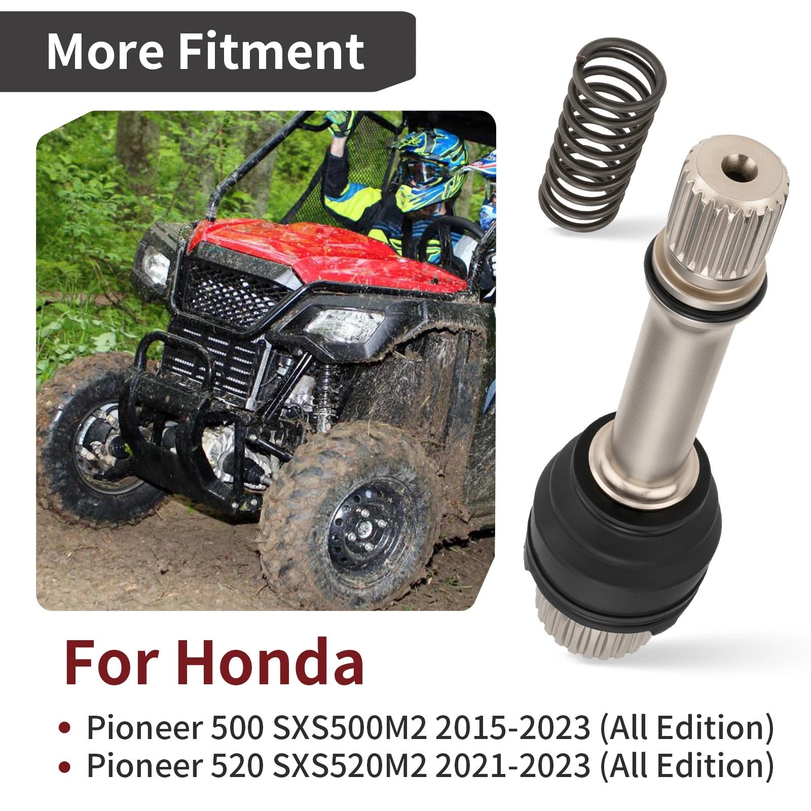 Rear Propeller Shaft for Honda Pioneer 500 520 (2015–2023) 40200-HL5-A00