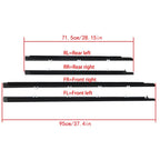 Chrome Outside Window Moulding Weatherstrip Seal for Acura TSX (2009–2014)