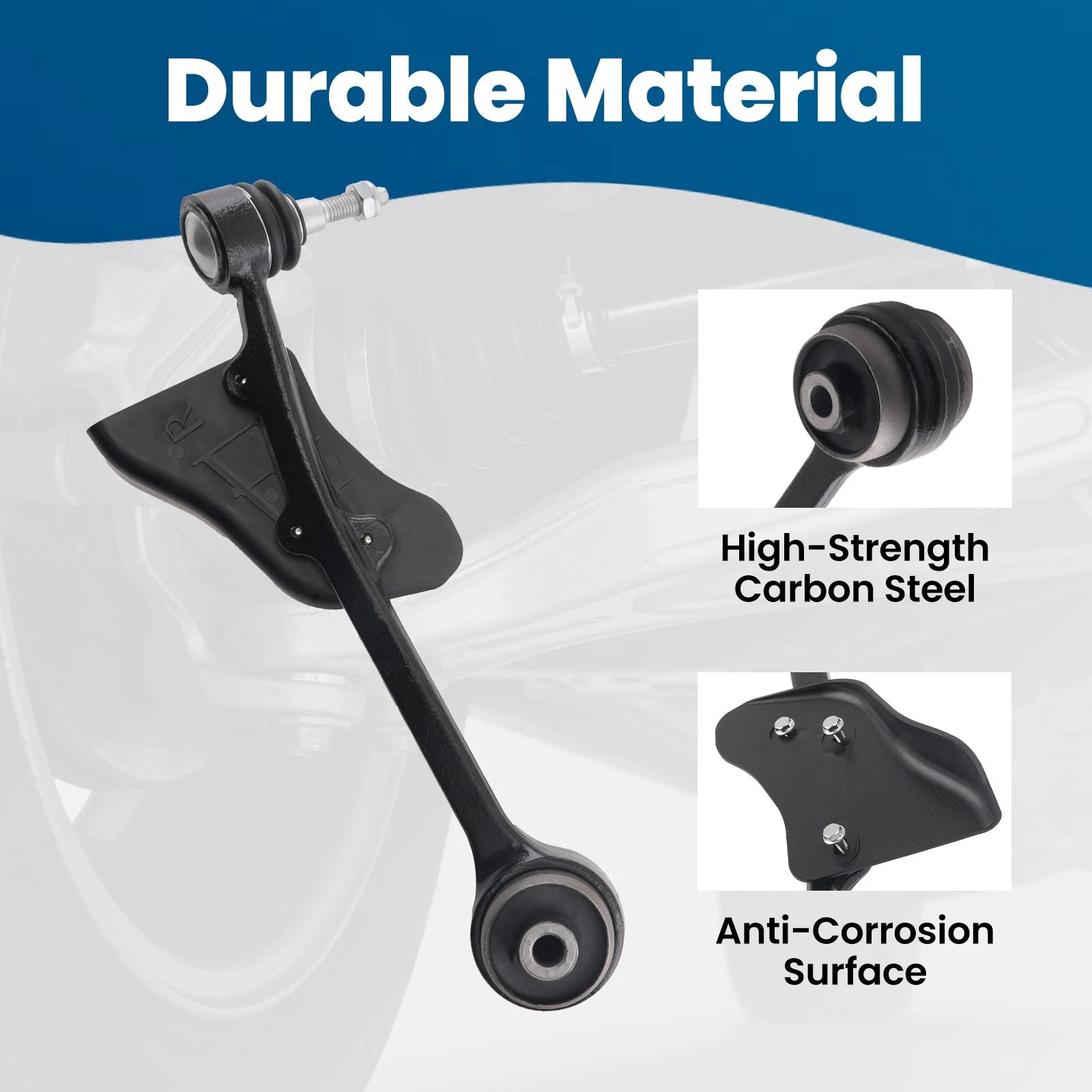 Set of 6 Forward Lower Control Arms with Ball Joints for Ford Mustang (2015–2019)