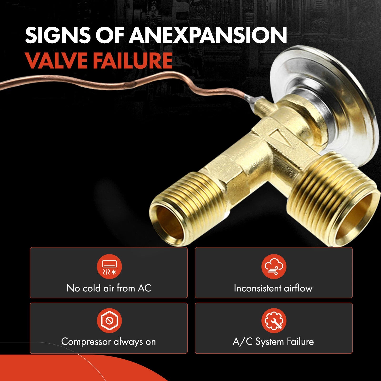 A/C Expansion Valve for Honda Civic Accord Acura CL EL TL (1998–2000)
