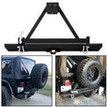 Rear Bumper with Tire Carrier & D-Ring for Jeep Wrangler (1987–2006)