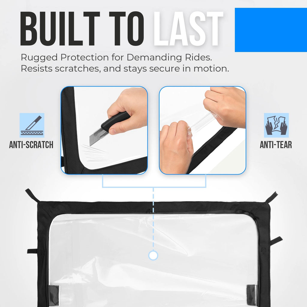 Soft Rear Window Shield for Yamaha Rhino 450/660 (2004–2020)