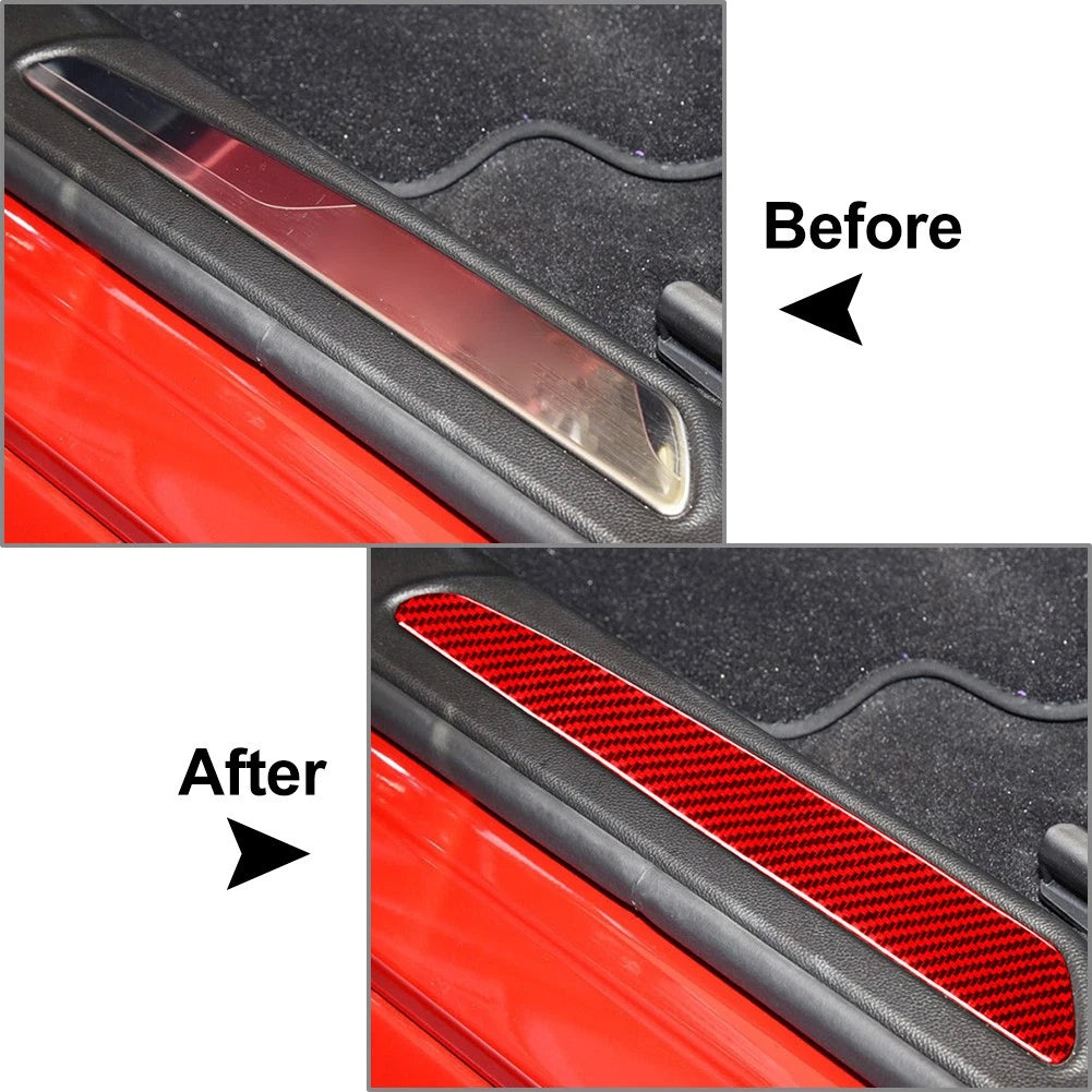 Door Sill Scuff Guard Plate Cover Trim for Alfa Romeo Giulia (2015–2019)