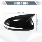 1 Pair Rearview Mirror Cover Overlay Gloss Black for Kia Optima K5 (2011–2015)