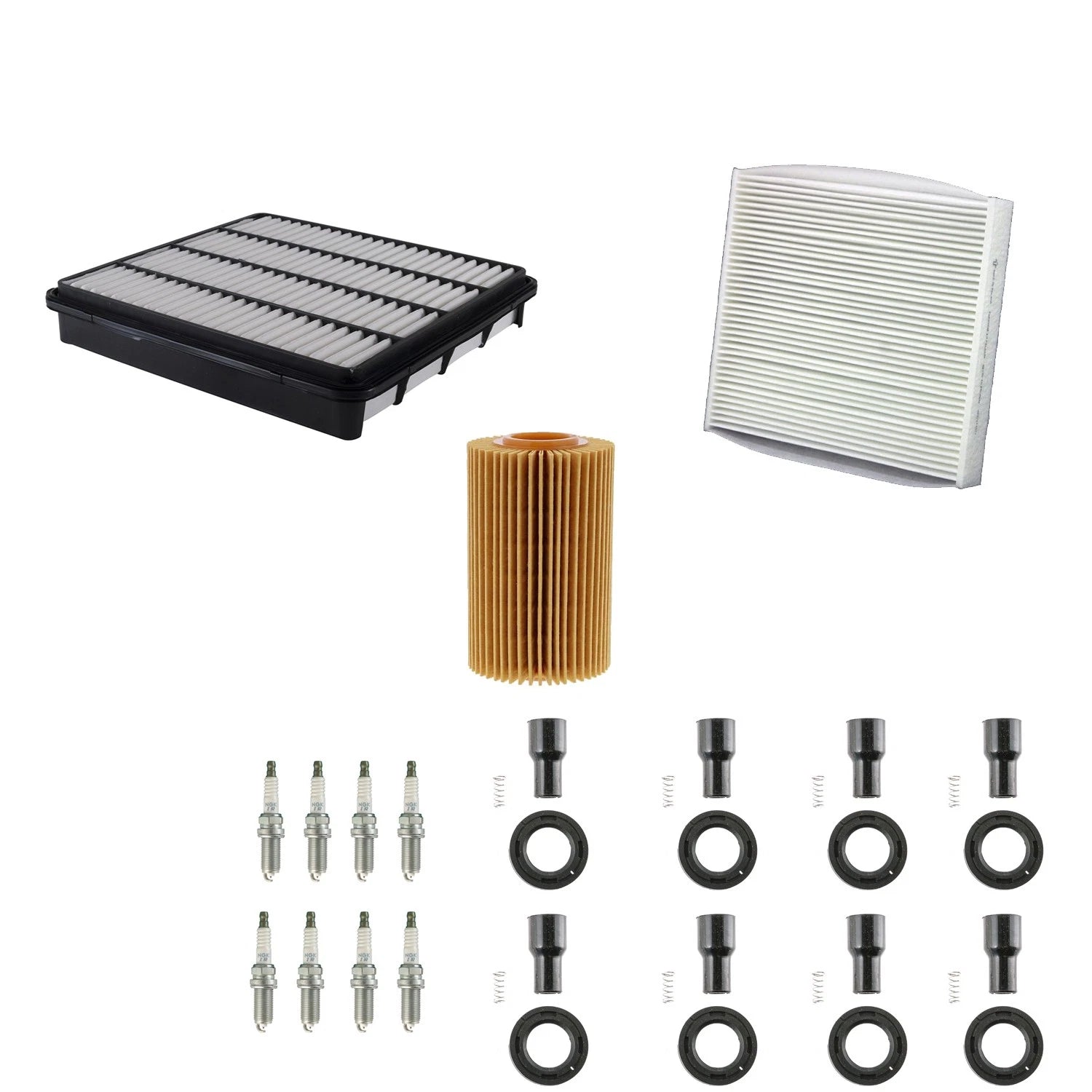 Tune Up Kit with NGK 8 Spark Plugs & Boots for Land Cruiser LX570 Sequoia (2008–2021)