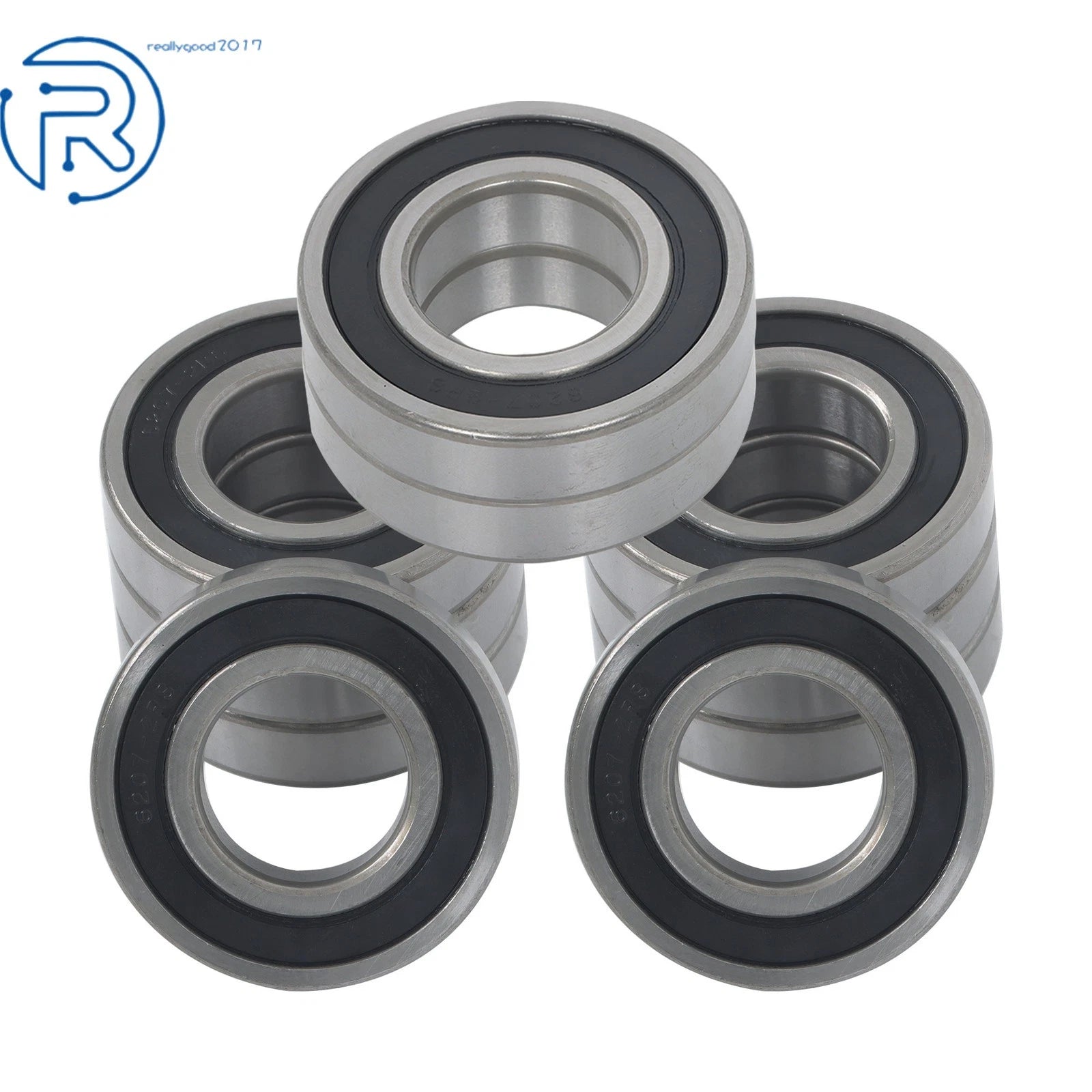 10X 6207-2RS Double Rubber Seals for Deep Groove Ball Bearing (35×72×17mm)