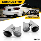 2X Exhaust Tip Muffler Finisher for Honda Accord (2018–2022)